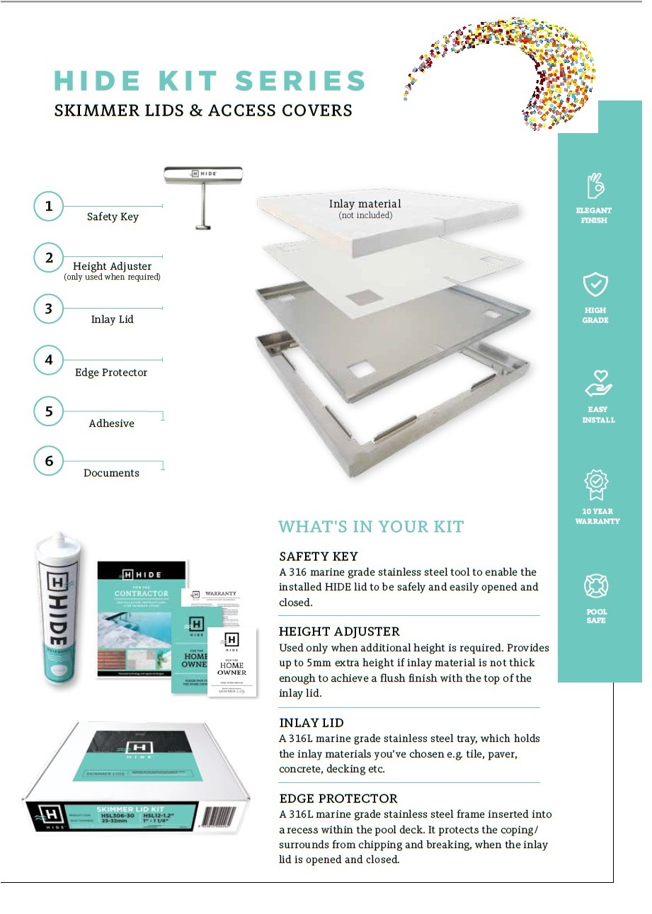 HIDE Access Covers - HIDE Skimmer Covers & Access Covers