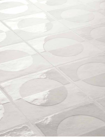 Manufatti Cerchi patterned wall tiles grouped together