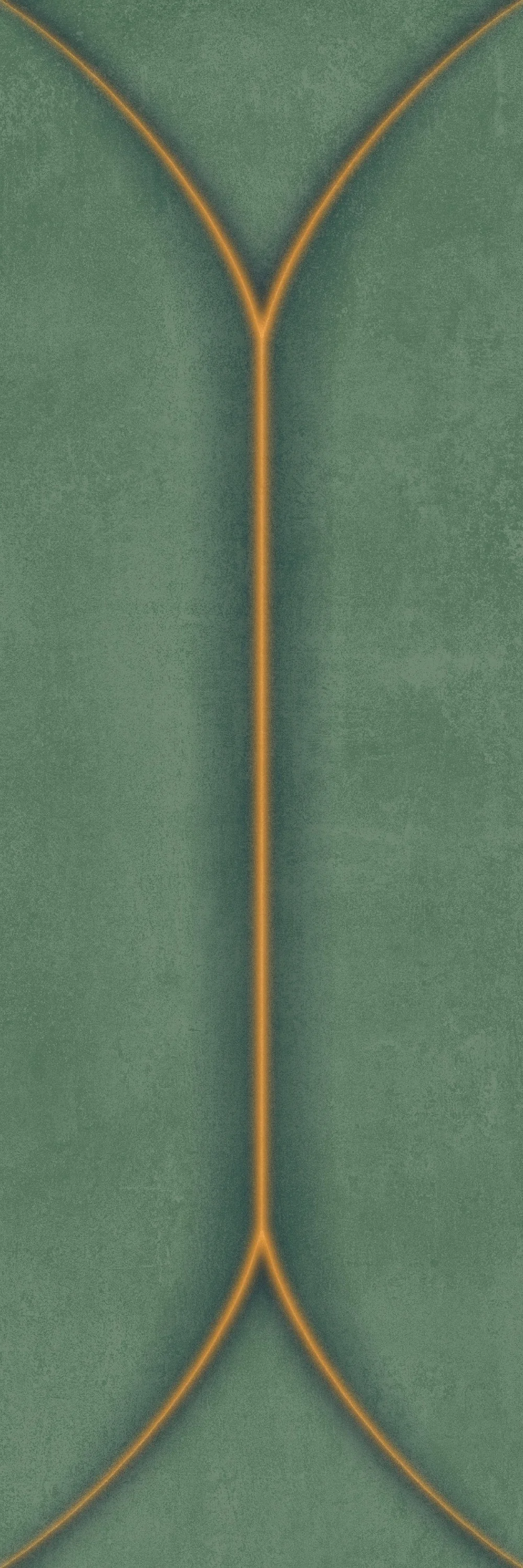 Close-up of Negassi Kiwi green geometric patterned tile