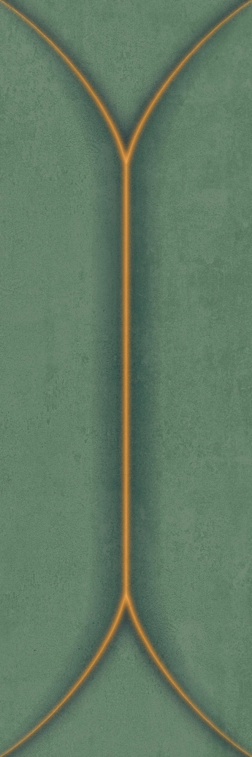 Close-up of Negassi Kiwi green geometric patterned tile