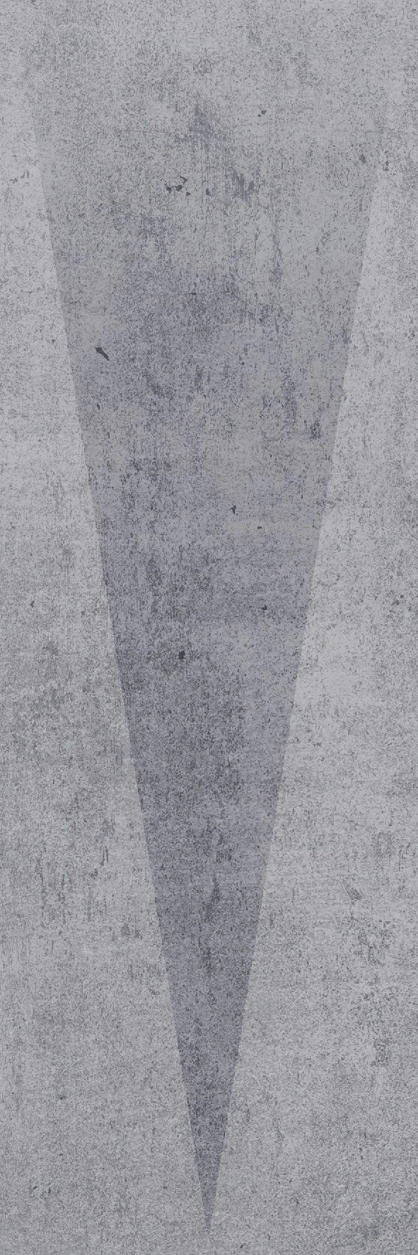 Pyramid Grey tile - elongated triangle shape in grey mottled colours