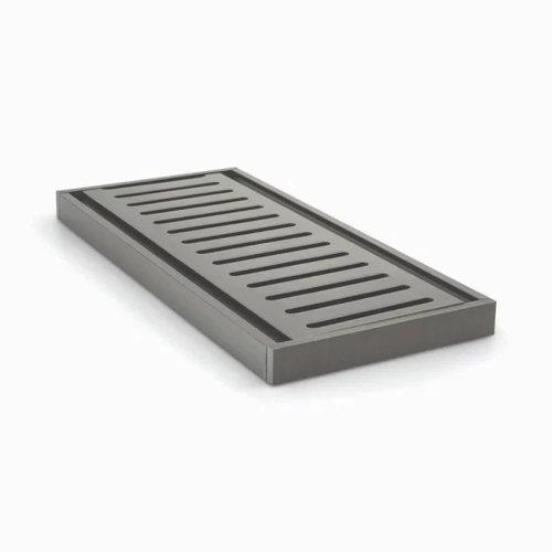 14mm Ezy Flow Heel Guard Grate Brushed Gun Metal 5600mm Standard Length