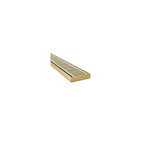 21mm Ezy Flow Heel Guard Grate Brushed Gold 5600mm Standard Length
