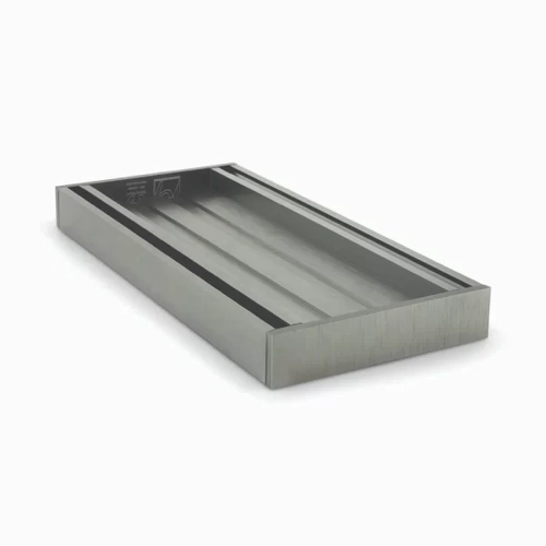 21mm Ezy Flow Tile Insert Grate Brushed Silver 5600mm Standard Length