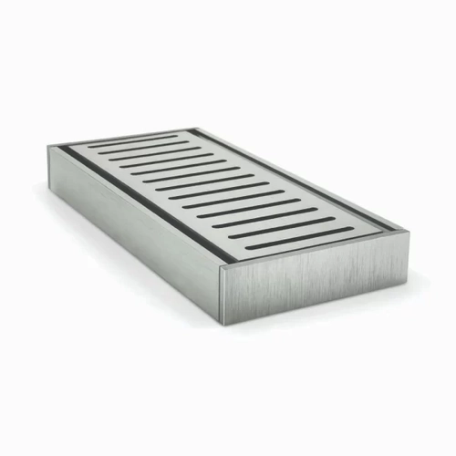 26mm Ezy Flow Heel Guard Grate Brushed Silver 5600mm Standard Length