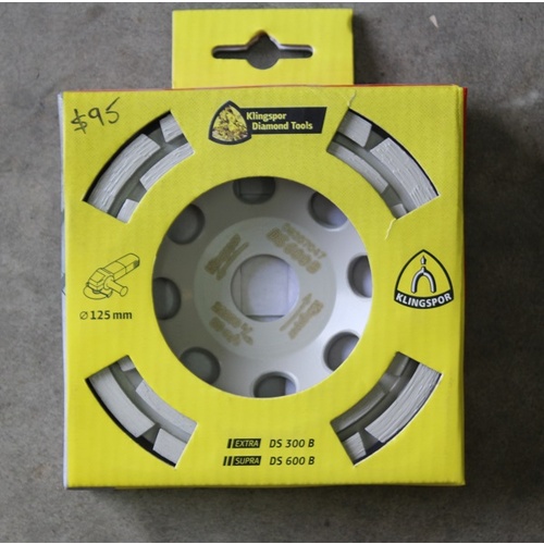 Klingspor Diamond Cup Grinding Wheel DS600B-125MM