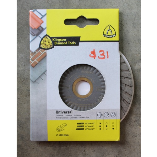 klingspor Diamond Cutting Blade - Turbo Continuous Rim DT900UT – 100MM