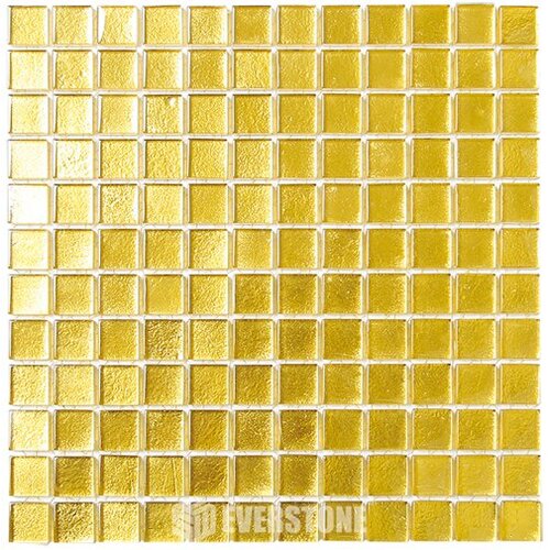 EE0094 24 Karat Gold Foil Back Mosaic 25x25mm