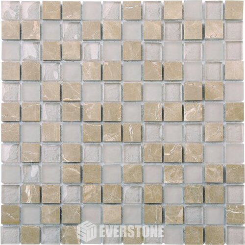 EE0502 - Light Emperador/Glass Mix Mosaic 25x25mm