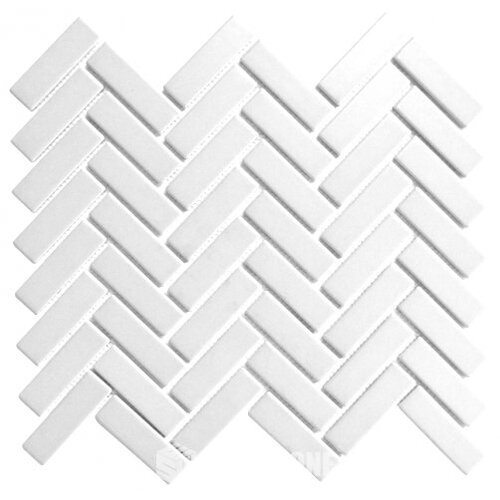 EE2147 - White Gloss Porcelain Mosaic Small Herringbone