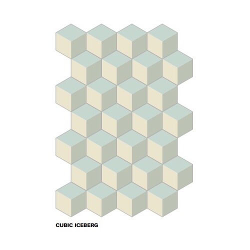 Cement Tile - Cubic Iceberg