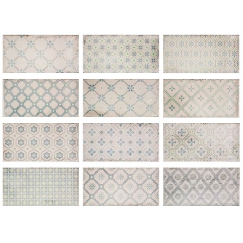 FD0037 - Ceramic Wall Tile 100x200 - Mixed Decor / Pattern