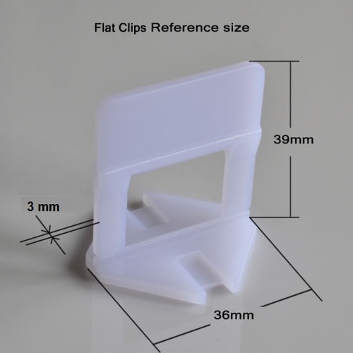 Levelling Clip 3mm (250pc Bag)