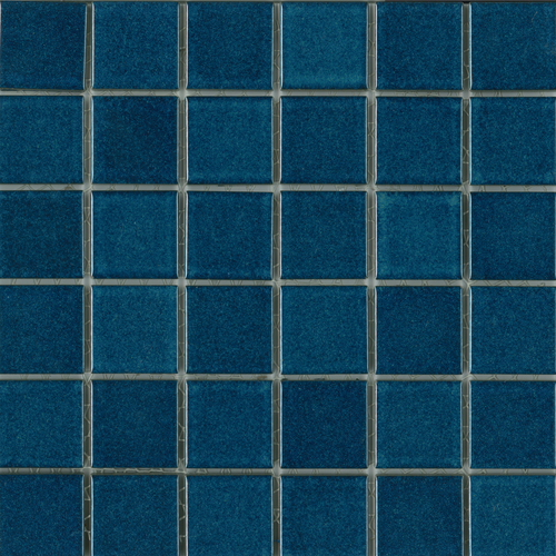 Porcelain Mosaic 47x47mm - Azure Blue Gloss