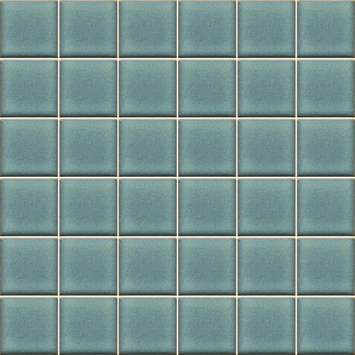 Porcelain Mosaic 47x47mm - Sage Gloss