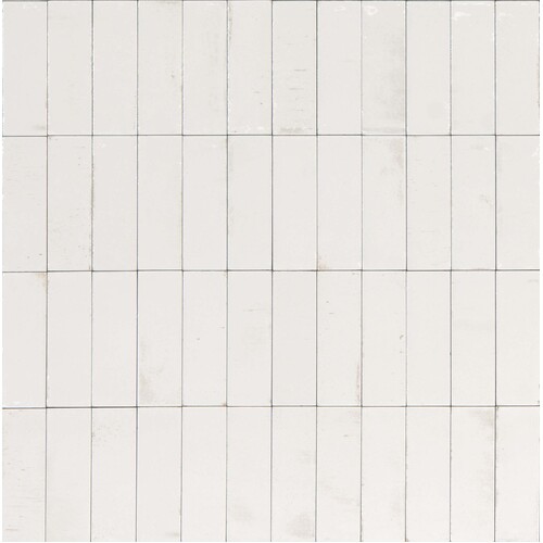 Porcelain Mosaic 50x150mm - Blanco White Gloss