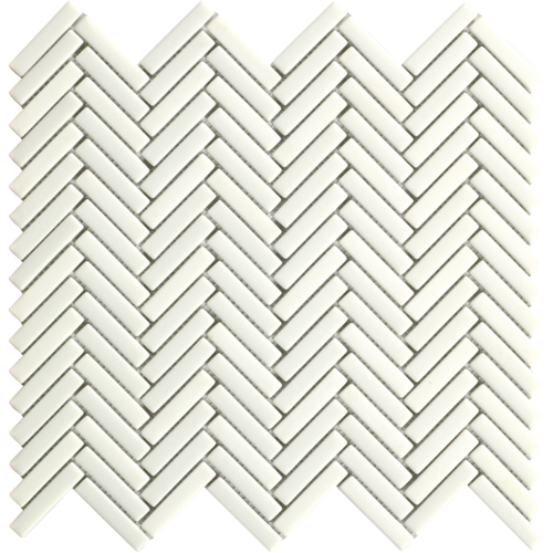 182103- Sticks White, Satin Stick Mosaic