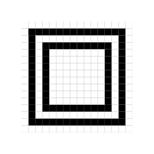 187778 - Grid Black and White Mosaic Tile