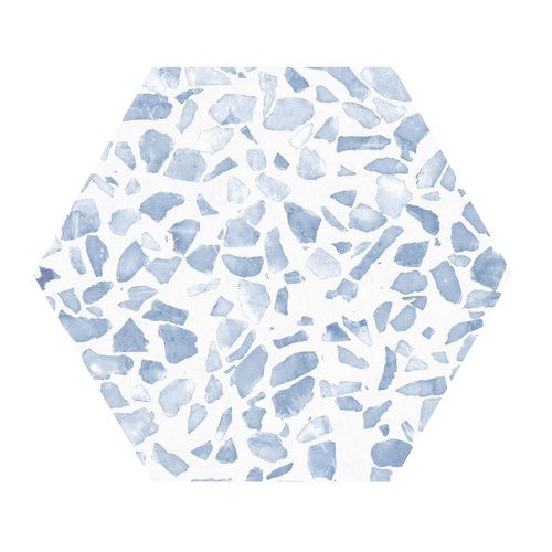 Blue Hexagonal Matt